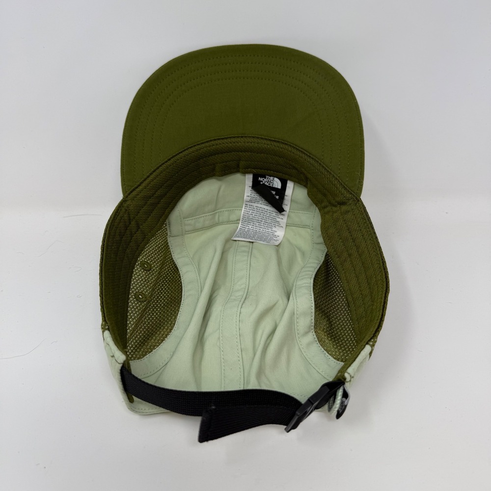 The North Face Class V Camp 5 Panel Hat Cap Sage Olive Green Mesh Adjustable Cap - Picture 7 of 11